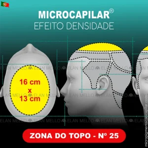 Zona do Topo - Até 16 x 13 cm - nº 25 - Microcapilar® Efeito Densidade